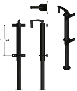 ADJUSTABLE LEGS FOR PROVERS 16 1/4" CENTER LINES - Image 2