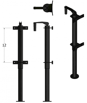 ADJUSTABLE LEGS FOR PROVERS 12" CENTER LINES - Image 2