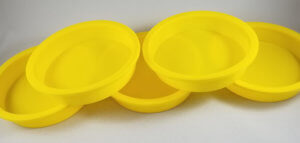 Yellow Plastic Cap 4" (5) Per Set - Image 2