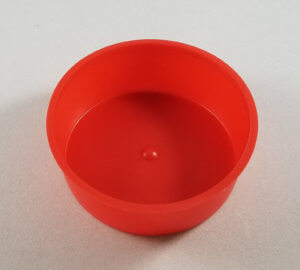 Red Plastic Cap 3" (5) Per Set - item # E300900