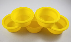 Yellow Plastic Cap 2" (5) Per Set - Image 2