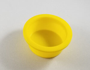 Yellow Plastic Cap 2" (5) Per Set - item # E300901